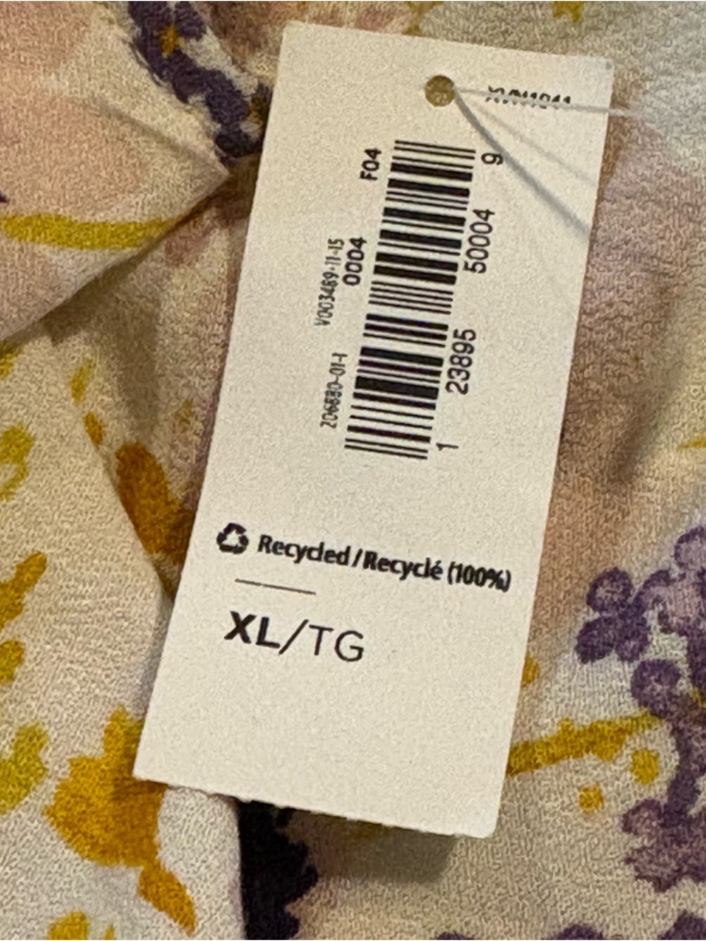 Old Navy Pleated Front Floral Dress Size XL New - Picture 10 of 11